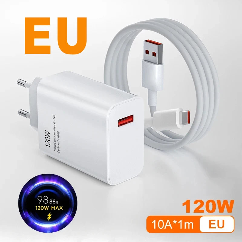 Xiaomi Original 120W Turbo-Hypercharge Fast Charger