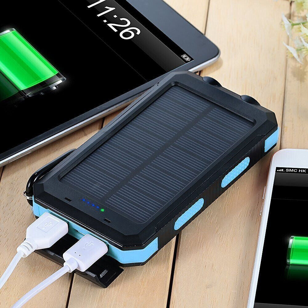 2024 Super Large Capacity USB Portable Charger Solar Power Bank for Cell Phone