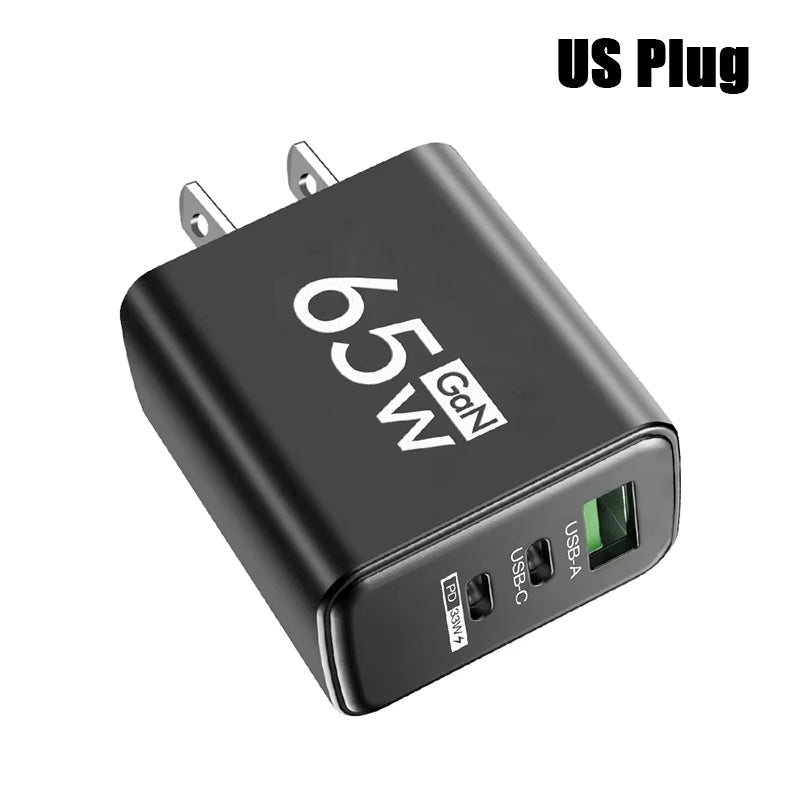 65W GaN USB Type-C & PD 3.0 Fast Charger