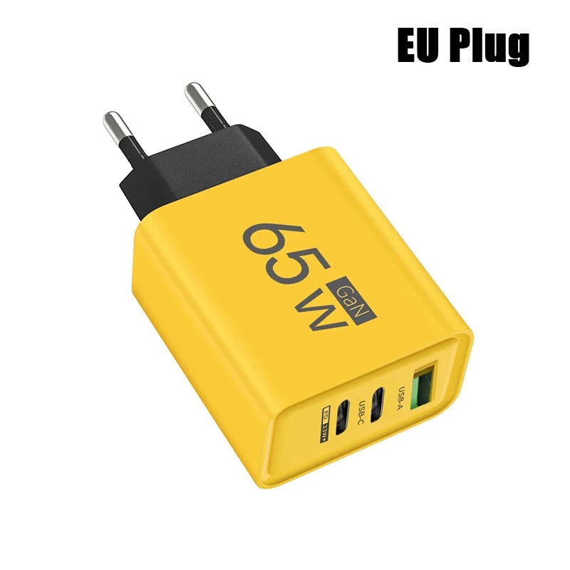 65W GaN USB Type-C & PD 3.0 Fast Charger