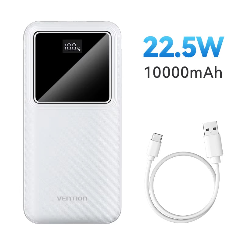 Power Bank 20000Mah with 22.5W PD Fast Charging Powerbank Portable Battery Charger for Iphone 15 14 13 12 Pro Max Xiaomi